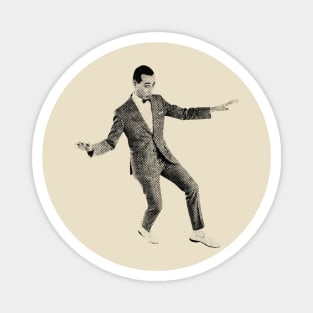 Pee Wee Herman Halftone Magnet